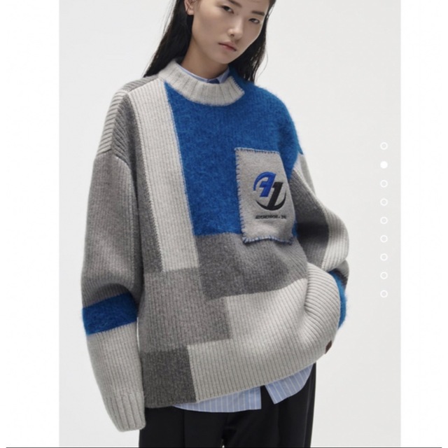 ZARA(ザラ)のadererror zara パッチワーク　オーバーニット メンズのトップス(ニット/セーター)の商品写真