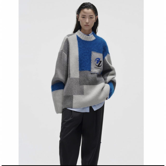 ZARA(ザラ)のadererror zara パッチワーク　オーバーニット メンズのトップス(ニット/セーター)の商品写真