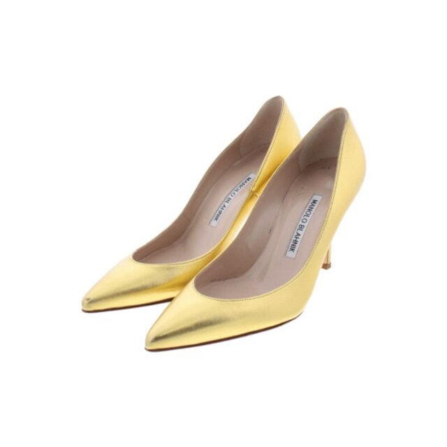 MANOLO BLAHNIK パンプス 35(21.5cm位) ゴールド