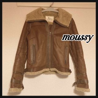 マウジー(moussy)の【値下げ】moussy マウジー ムートンコート ライダースジャケット (ムートンコート)