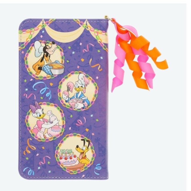 Disney(ディズニー)の【パーク完売品】ミッキー★ミニー★バースデー★スマホケース＆キーチェーンセット スマホ/家電/カメラのスマホアクセサリー(モバイルケース/カバー)の商品写真