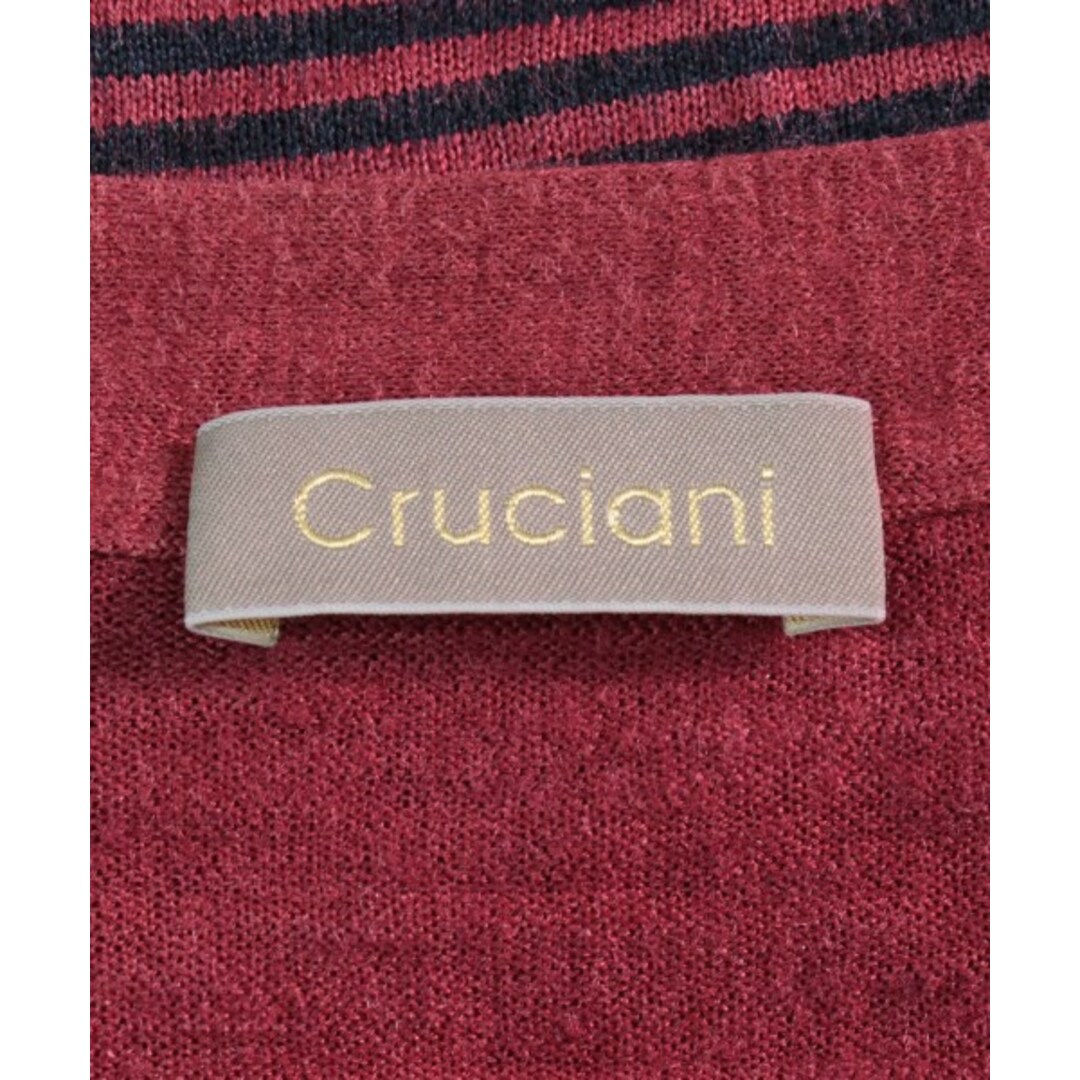 Cruciani - Cruciani クルチアーニ カーディガン 48(L位) 赤x紺