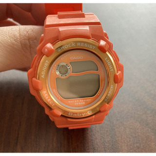ベビージー(Baby-G)のCASIO Baby-G  腕時計　オレンジ　BG-3000(腕時計)