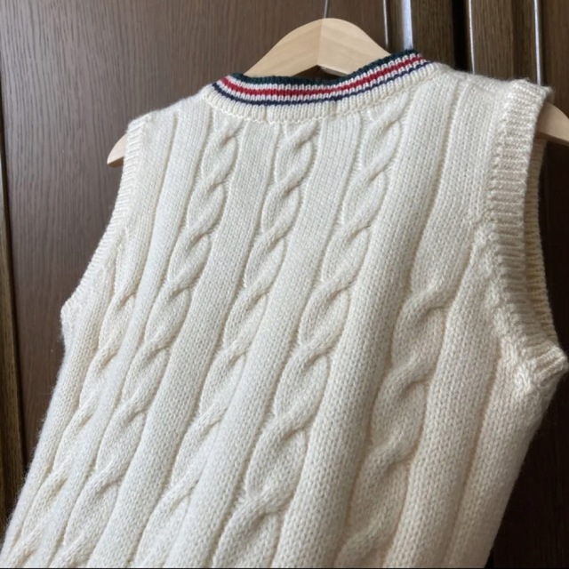 BURBERRYS ケーブルニット カーディガン ホワイト 安い初売