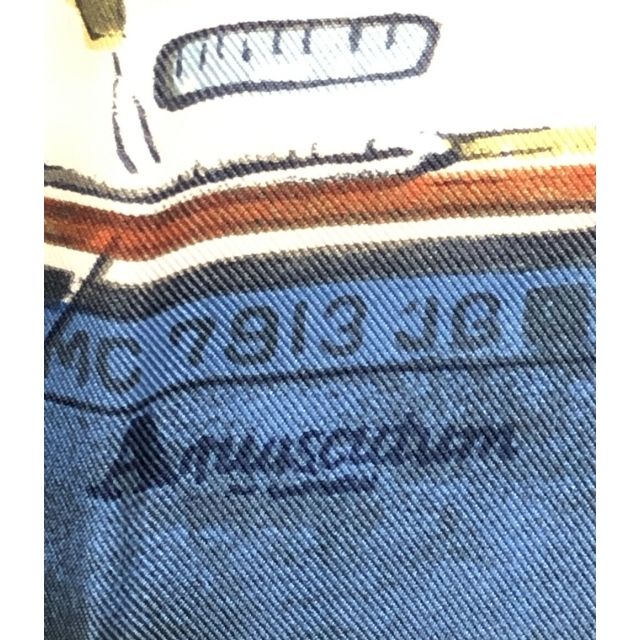 AQUA SCUTUM(アクアスキュータム)の美品 アクアスキュータム スカーフ シルク100％ レディース レディースのファッション小物(バンダナ/スカーフ)の商品写真