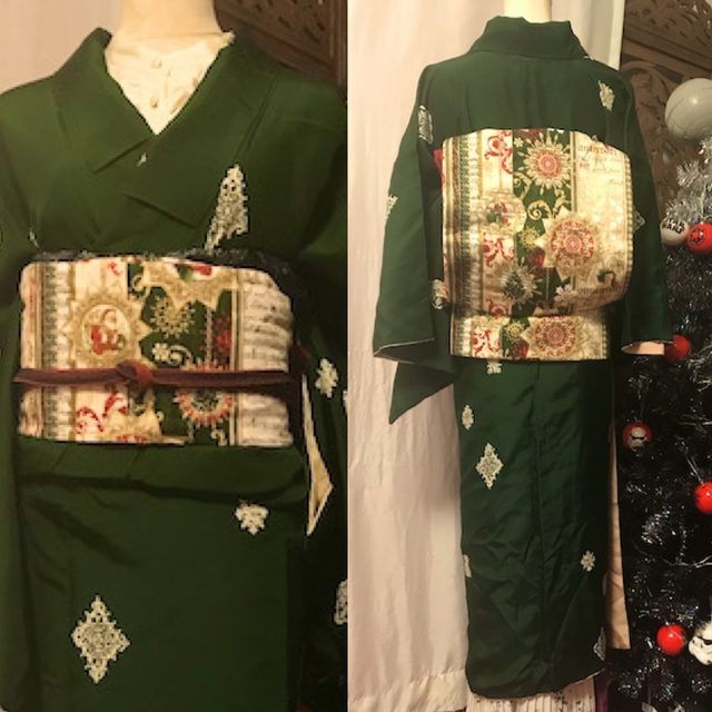 クリスマス　名古屋帯 レディースの水着/浴衣(帯)の商品写真