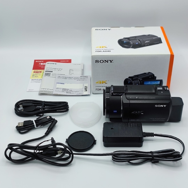 【専用出品】SONY ビデオカメラレコーダー FDR-AX40(B)おまけ付