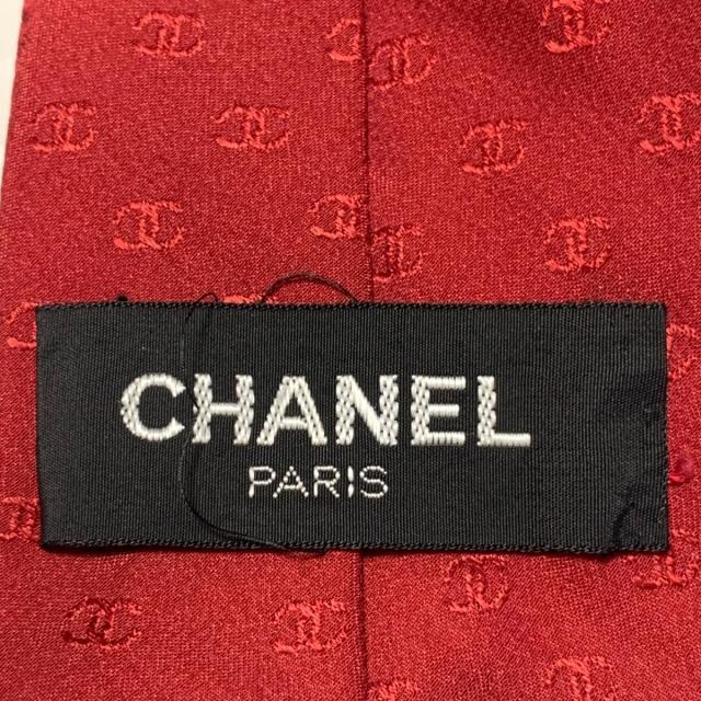 CHANEL(シャネル)のシャネル ネクタイ メンズ - レッド メンズのファッション小物(ネクタイ)の商品写真