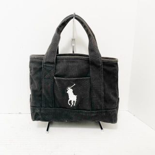 ポロラルフローレン トートバッグ(レディース)(ブラック/黒色系)の