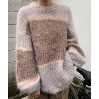 アメリヴィンテージ(Ameri VINTAGE)のUND MOHAIR BICOLOR LOOSE KNIT(ニット/セーター)