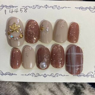 クリスマスネイルチップ【現品】 コスメ/美容のネイル(つけ爪/ネイルチップ)の商品写真