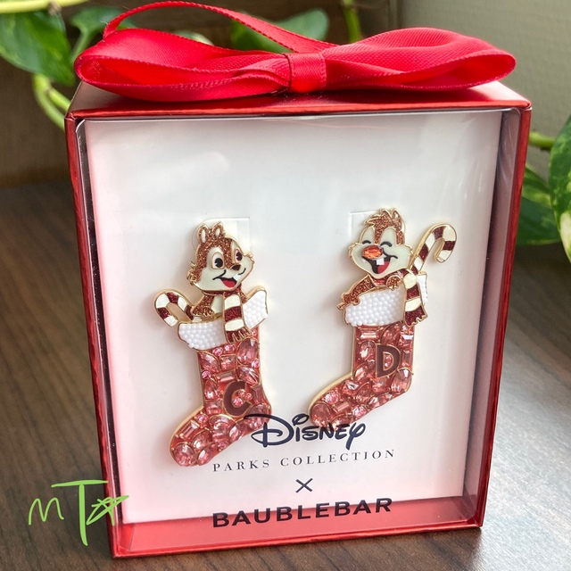 Baublebar Disney 2021 チップ デール クリスマス ピアスアクセサリー