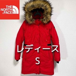 ダウンジャケット 【入手困難】ノースフェイス 赤茶ダウン レディースS