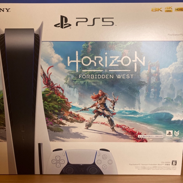 PlayStation(プレイステーション)のPlayStation 5 Horizon 同梱版 CFIJ-10000 未使用 エンタメ/ホビーのゲームソフト/ゲーム機本体(家庭用ゲーム機本体)の商品写真