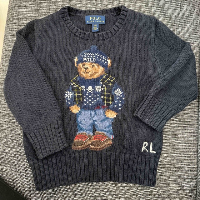 POLO（RALPH LAUREN）(ポロ)のPOLO コットンニット キッズ/ベビー/マタニティのキッズ服男の子用(90cm~)(ニット)の商品写真