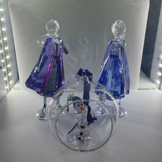 スワロフスキー(SWAROVSKI)のDisney アナと雪の女王 ３点セット(置物)