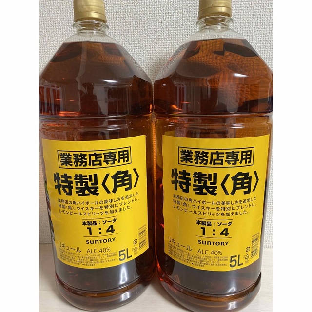 新ラベル サントリー 角瓶 業務用 大容量 5L(5000ml)2本 送料無料