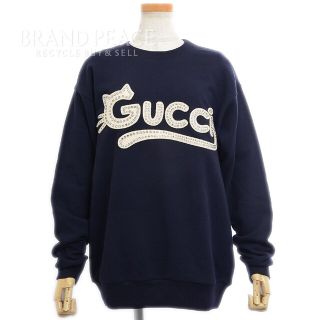 Gucci - グッチ キトゥン 子猫ロゴ ビジュー スウェット トップス Gucci - グッチ キトゥン 子猫ロゴ ビジュー スウェット トップス