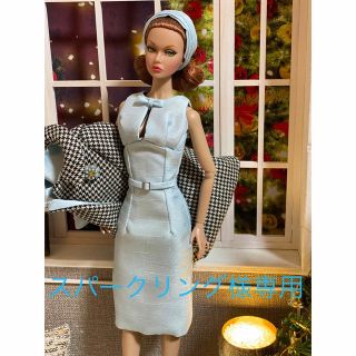 バービー(Barbie)のティファニーブルーワンピース&千鳥格子コート　ポピーパーカー　バービー人形(人形)