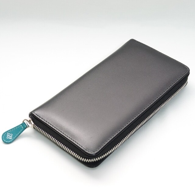 ETTINGER】エッティンガー ラウンドジップ長財布 希少ターコイズ - 財布