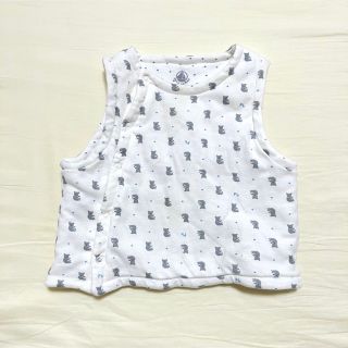 プチバトー(PETIT BATEAU)のプチバトー リバーシブルベスト(カーディガン/ボレロ)