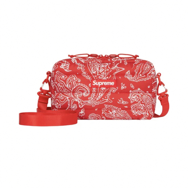 【Supreme】 Puffer Pouch 人気カラーRED