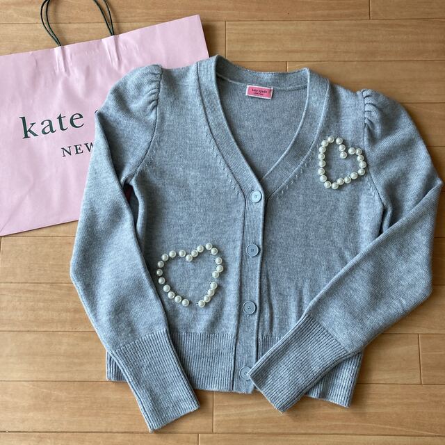 kate spade new york(ケイトスペードニューヨーク)のケイトスペード   カーディガン  ハートパール レディースのトップス(カーディガン)の商品写真