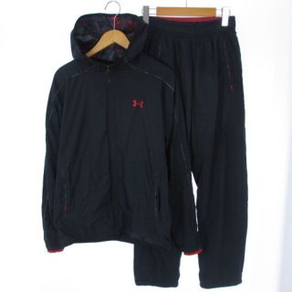 アンダーアーマー(UNDER ARMOUR)のアンダーアーマー ジャージ セットアップ ジャケット パンツ ブラック SM(ジャージ)