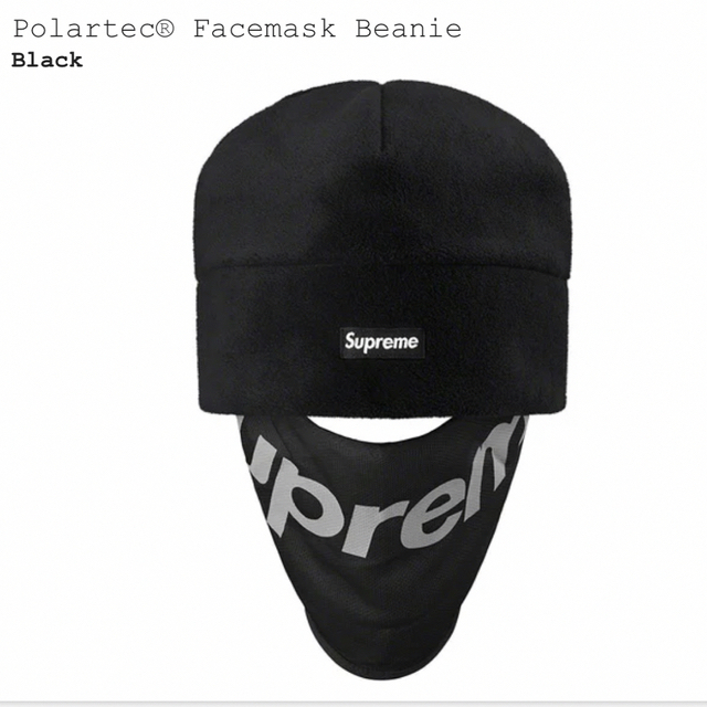 Supreme - ステッカー付きSupreme Polartec® Facemask Beanie