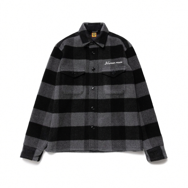 HUMAN MADE 2022FW WOOL OVERSHIRT BLACK L