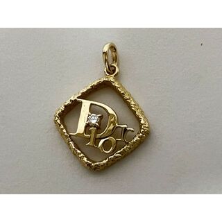 クリスチャンディオール(Christian Dior)のクリスチャン ディオール ロゴ ペンダント 1P ダイヤモンド 750 新品仕上(チャーム)