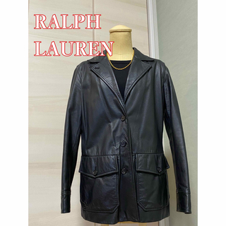 ラルフローレン(Ralph Lauren)のRALPH LAUREN ラルフローレン PETITE レザージャケットM相当(ライダースジャケット)