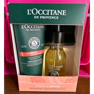 ロクシタン(L'OCCITANE)のファイブハーブス リペアリング トリートメントデュオ　ヘアミルク　オイル(ヘアケア)