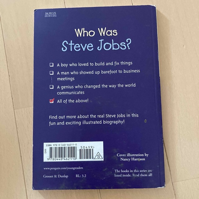 WHO WAS STEVE JOBS? 洋書 エンタメ/ホビーの本(洋書)の商品写真