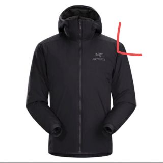 アークテリクス(ARC'TERYX)の【L】 ARC’TERYX ATOM LT HOODIE Black(ダウンジャケット)