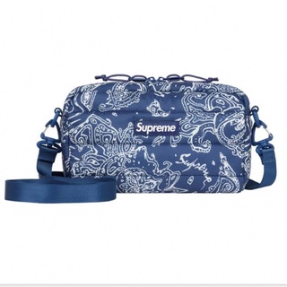 Supreme - supreme puffer side bag blue paisley