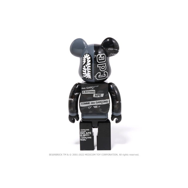 A BATHING APE(アベイシングエイプ)のBE@RBRICK BAPE CDG CAMO SHARK 100％ 400％ エンタメ/ホビーのフィギュア(その他)の商品写真