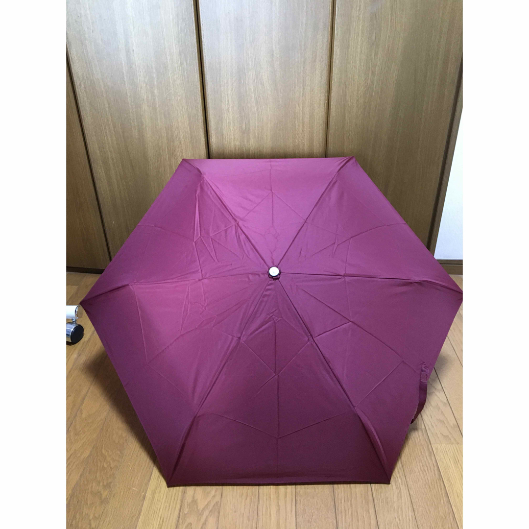 折り畳み傘 女性用 えんじ色  レディースのファッション小物(傘)の商品写真