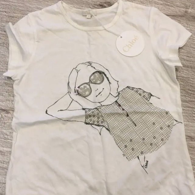 Chloe(クロエ)の150 xs クロエTシャツ キッズ/ベビー/マタニティのキッズ服女の子用(90cm~)(Tシャツ/カットソー)の商品写真