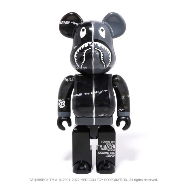 MEDICOM TOY(メディコムトイ)のBE@RBRICK BAPE®︎ CDG CAMOSHARK 100% 400% エンタメ/ホビーのフィギュア(その他)の商品写真