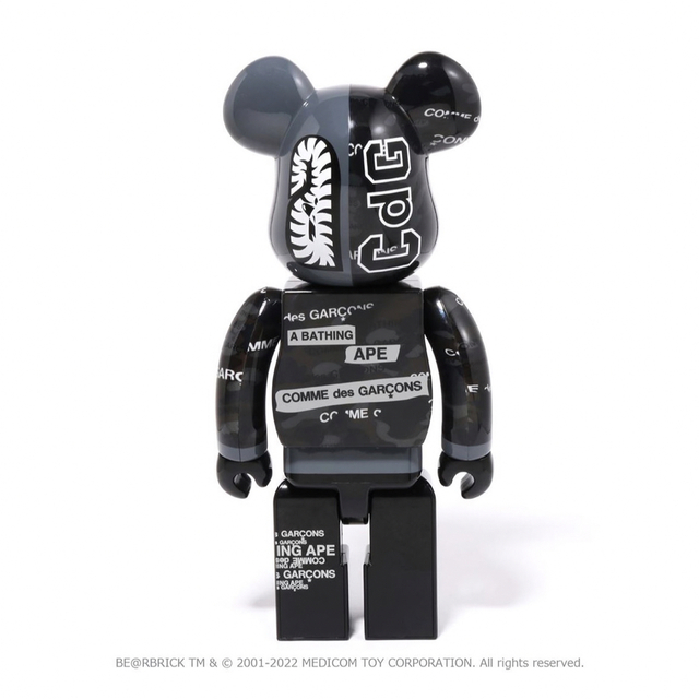 MEDICOM TOY(メディコムトイ)のBE@RBRICK BAPE®︎ CDG CAMOSHARK 100% 400% エンタメ/ホビーのフィギュア(その他)の商品写真