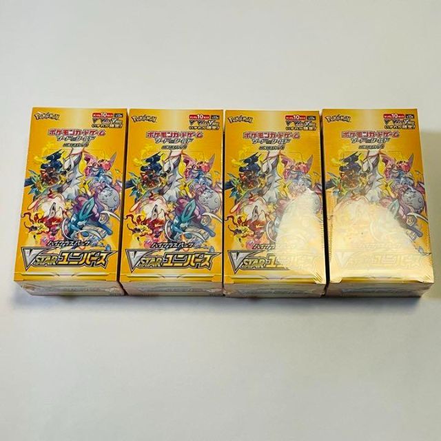 税込?送料無料】 - ポケモン 4BOX シュリンク付き BOX VSTARユニバース