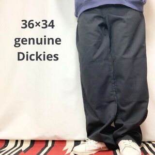 ディッキーズ(Dickies)のW36L34 genuine Dickies 黒ダブルニー ディッキーズ古着(ワークパンツ/カーゴパンツ)