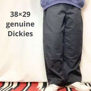 ディッキーズ(Dickies)のW38L29 genuine Dickies黒ダブルニー ディッキーズ古着(ワークパンツ/カーゴパンツ)