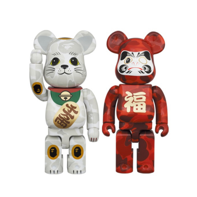 BE@RBRICK BAPE(R) 招き猫 & 達磨 400％ 2PACK