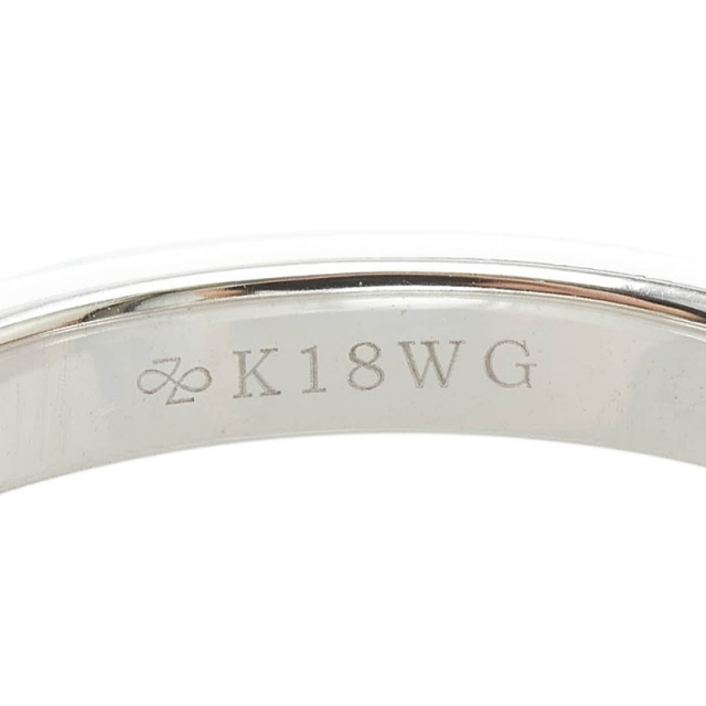 美品 K18WG ホワイトゴールド リング 指輪 ブラックダイヤ 0.50ct 【1-0081287】 3