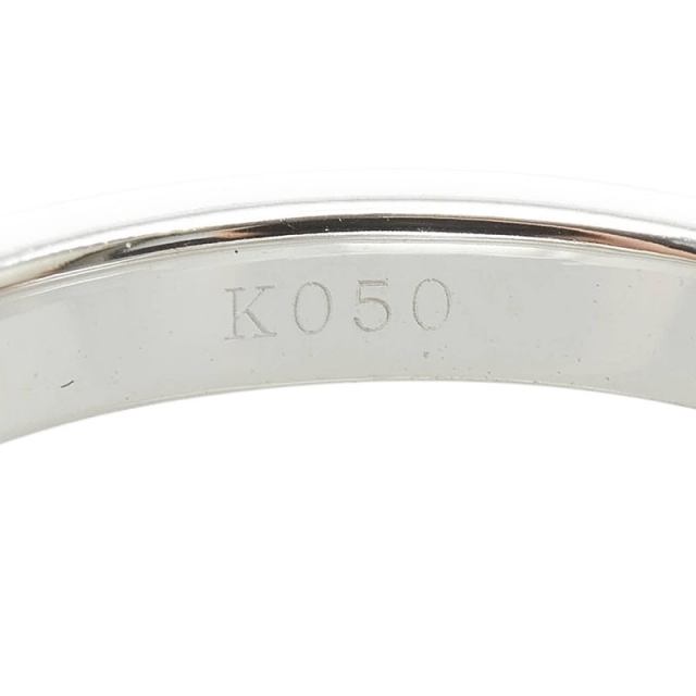 美品 K18WG ホワイトゴールド リング 指輪 ブラックダイヤ 0.50ct 【1-0081287】 4