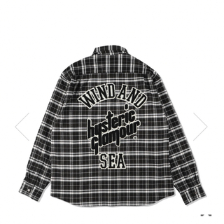 HYSTERIC GLAMOUR - HYSTERIC GLAMOUR X WDS CHECK SHIRT ブラック