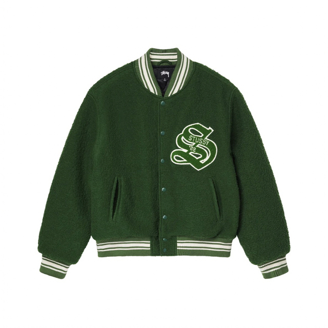 STUSSY CASENTINO WOOL VARSITY JACKET