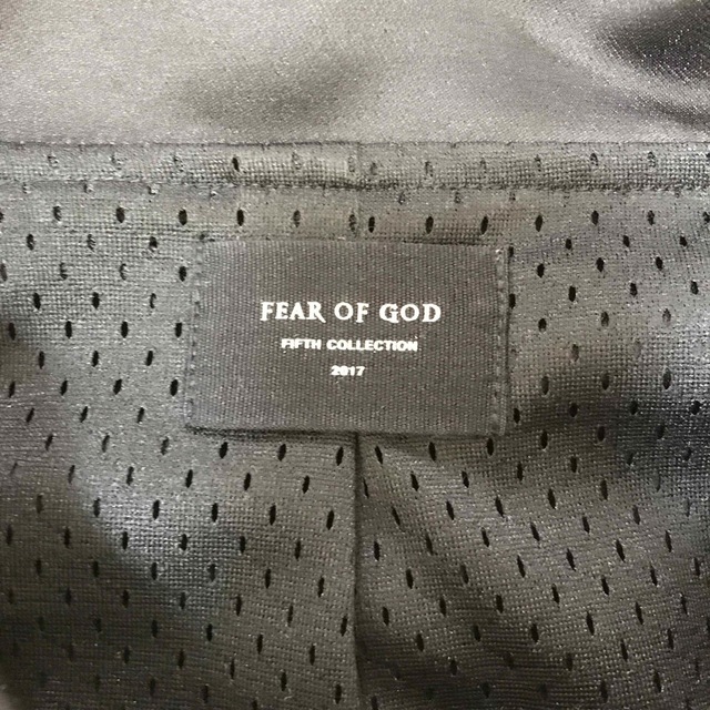 FEAR OF GOD サテンベースボールコーチジャケット ブラック S 安い購入